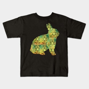 Zentangle Spring Colours Rabbit Kids T-Shirt